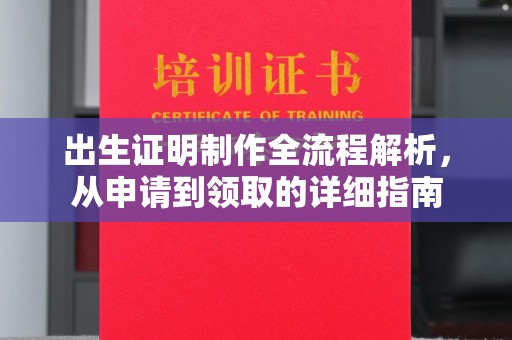 夏津出生证明制作全流程解析，从申请到领取的详细指南